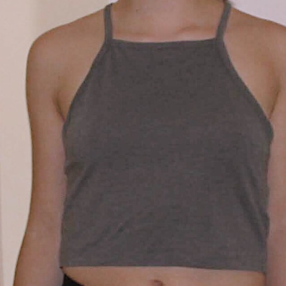 H&M Tops - Olive cropped tank